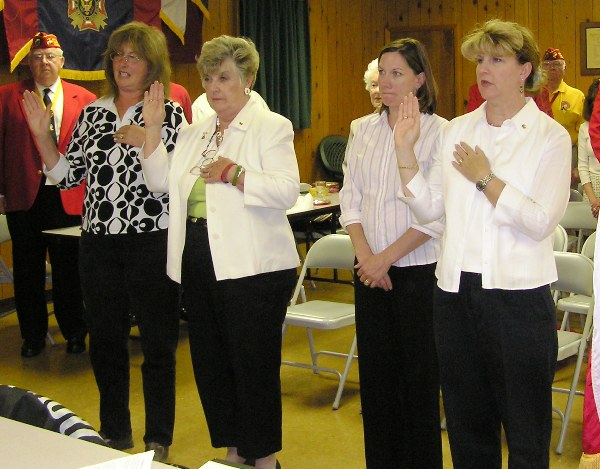 Auxiliary taking oath