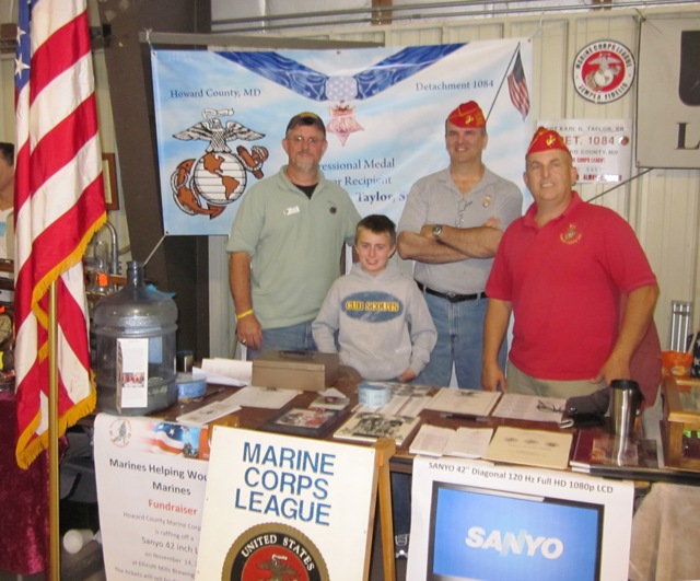 Manning the table at the gun show