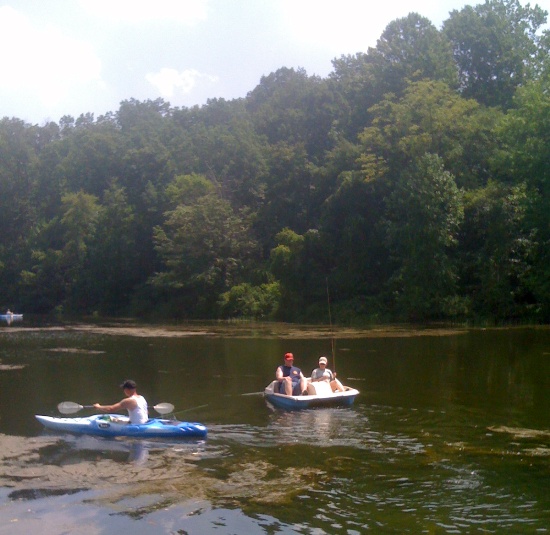 Out in the kayak