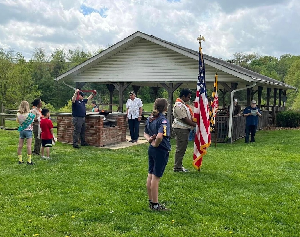 Flag retirement taking place